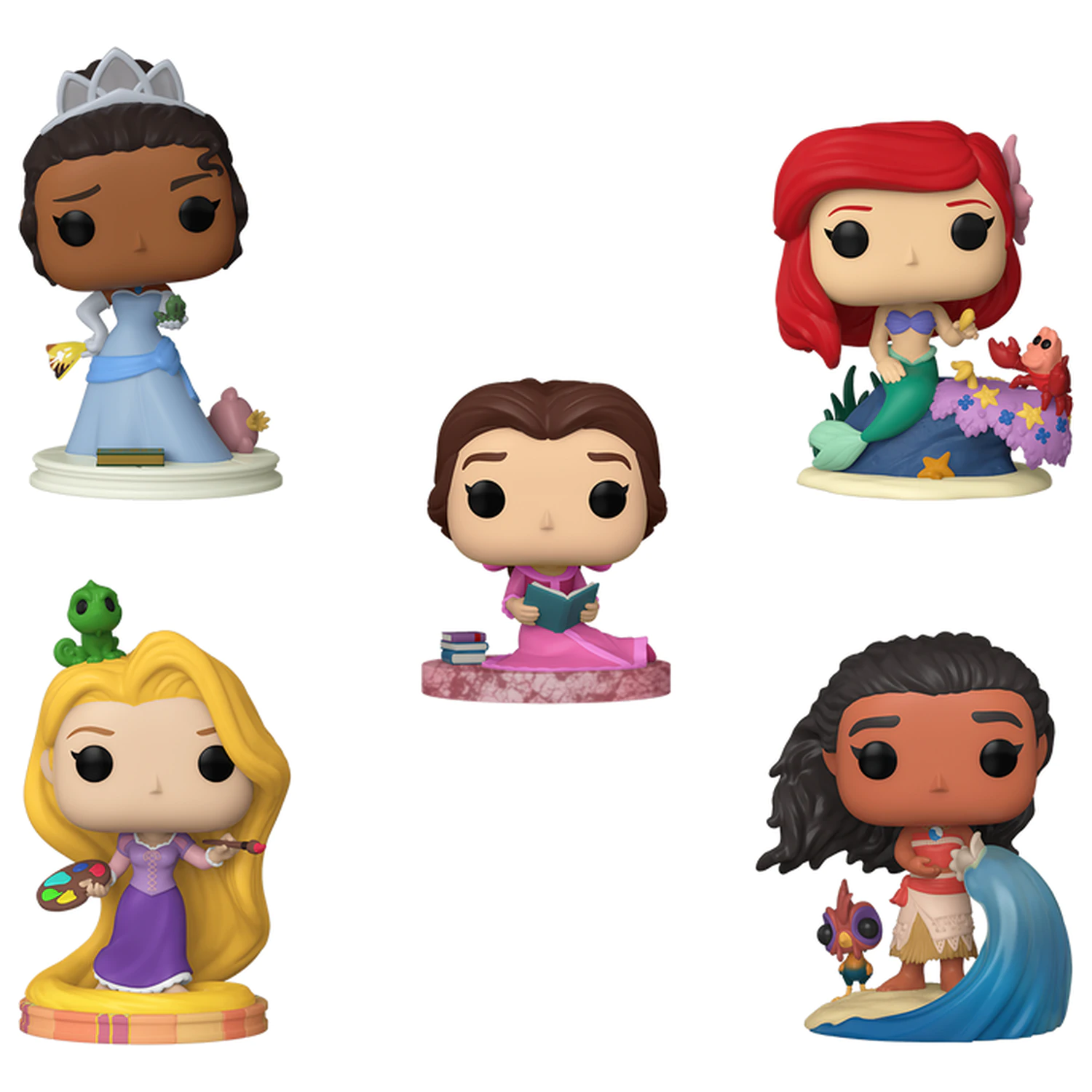 Funko POP balenie 5 figúrok Disney Princess produktová fotografia
