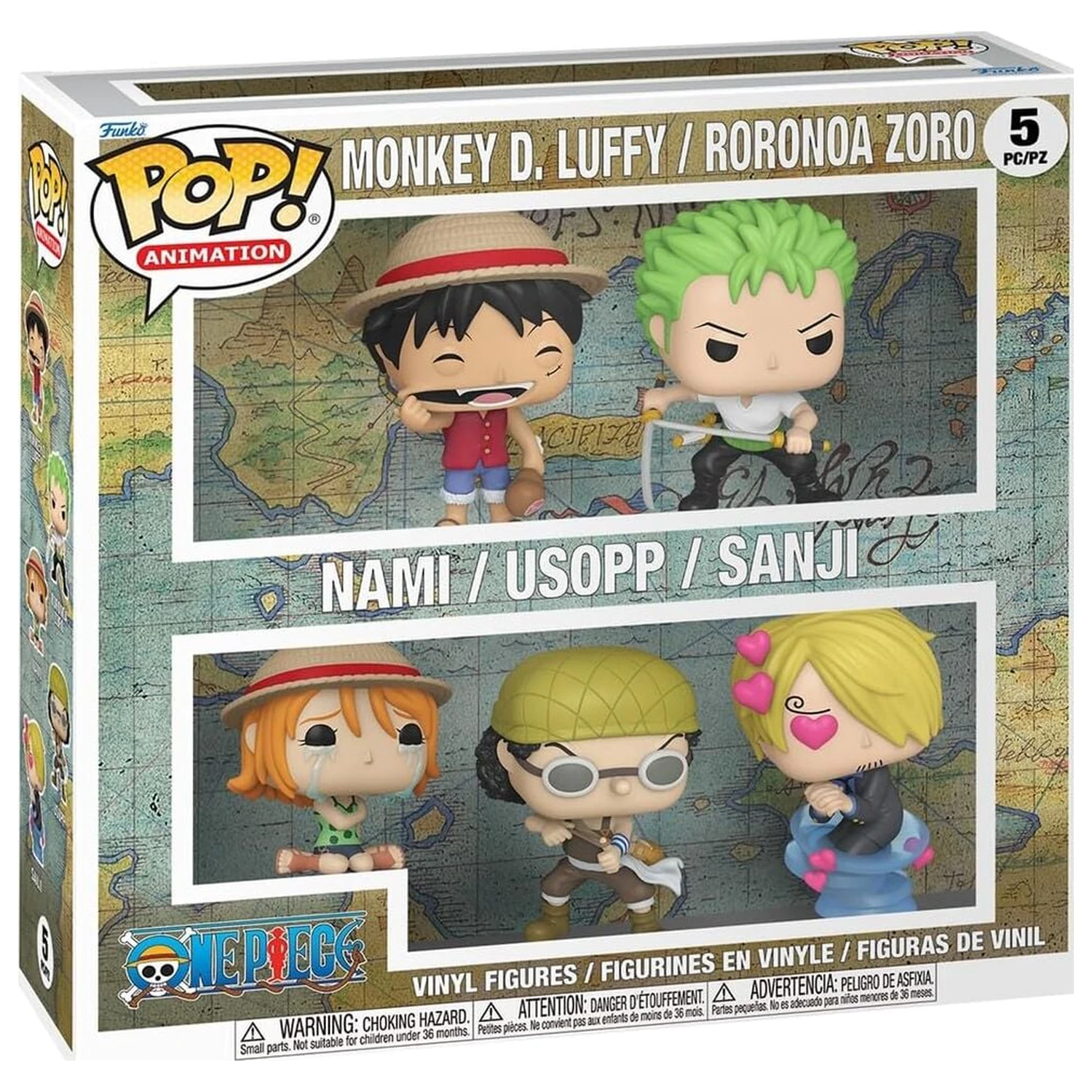 Funko POP pack 5 figúrok Animation One Piece produktová fotografia