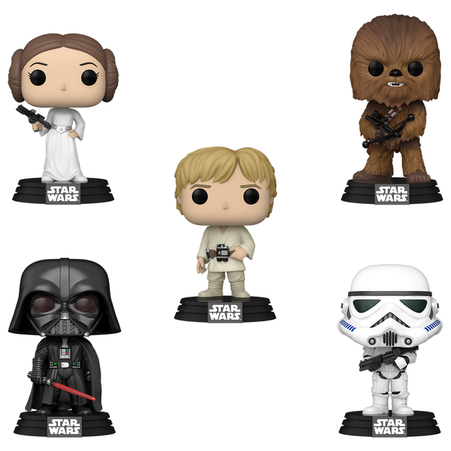 Funko POP balenie 5 figúrok Star Wars produktová fotografia