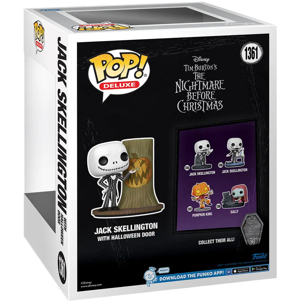 Nightmare before Christmas 30. POP! Deluxe vinylová figúrka Jack w/H.Town Door 9 cm termékfotó