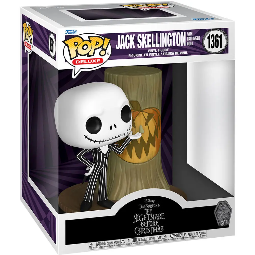 Nightmare before Christmas 30. POP! Deluxe vinylová figúrka Jack w/H.Town Door 9 cm termékfotó