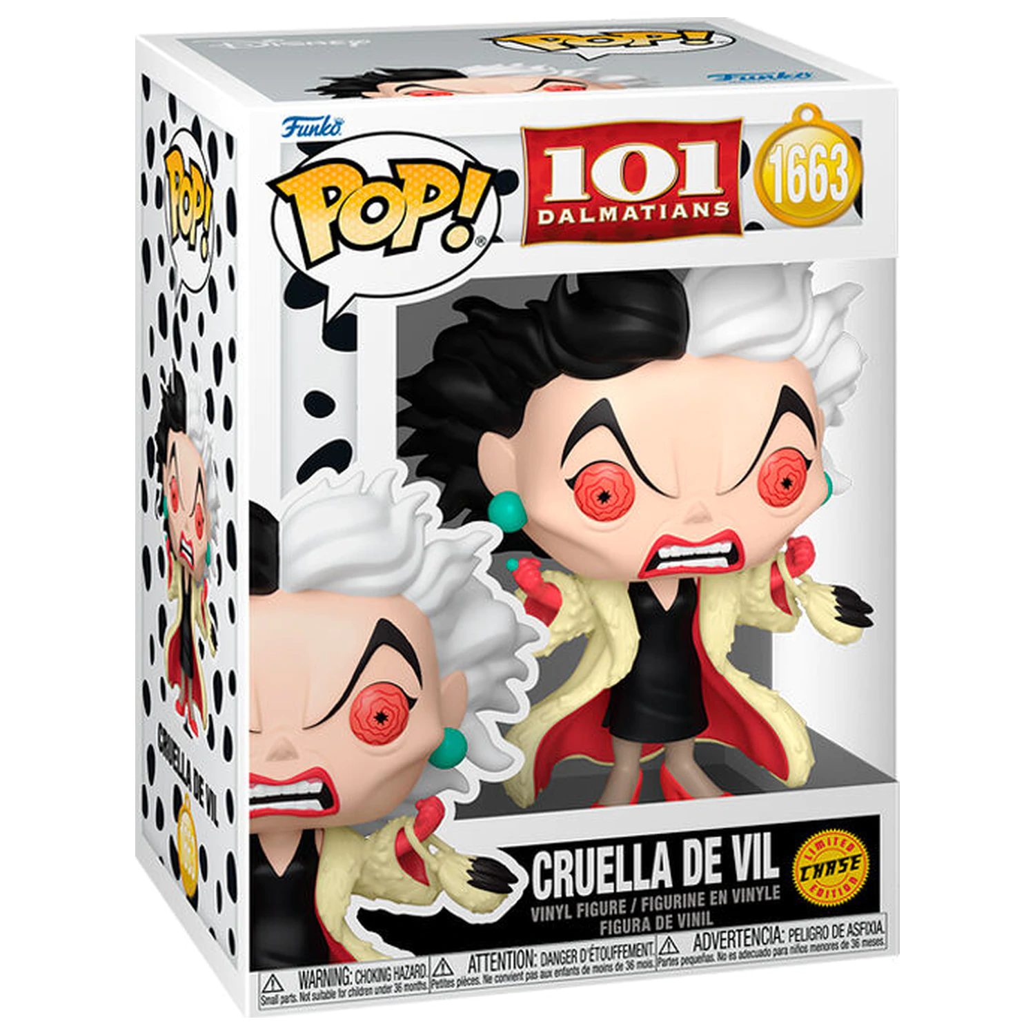 Funko POP figúrka 101 Dalmatíncov Cruella de Vil Chase produktová fotografia
