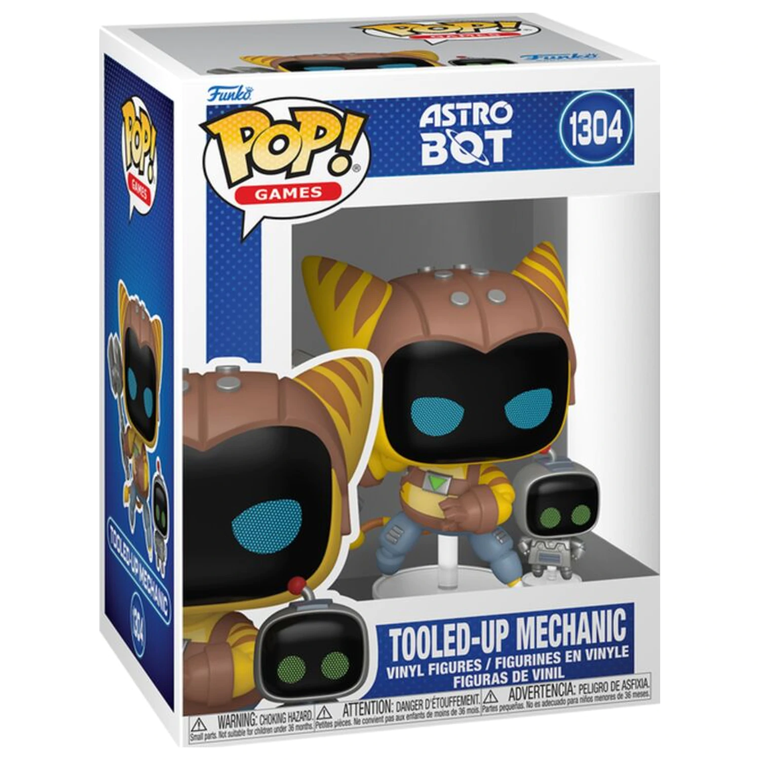 Funko POP figúrka Astro Bot & Buddy Tooled-Up Mechanic produktová fotografia