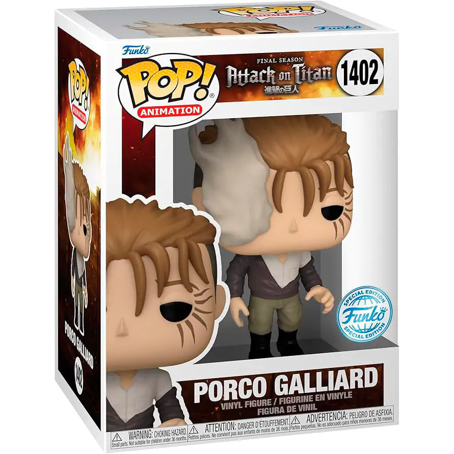 Funko POP figúrka Attack On Titan Porco Galliard exkluzívne termékfotó