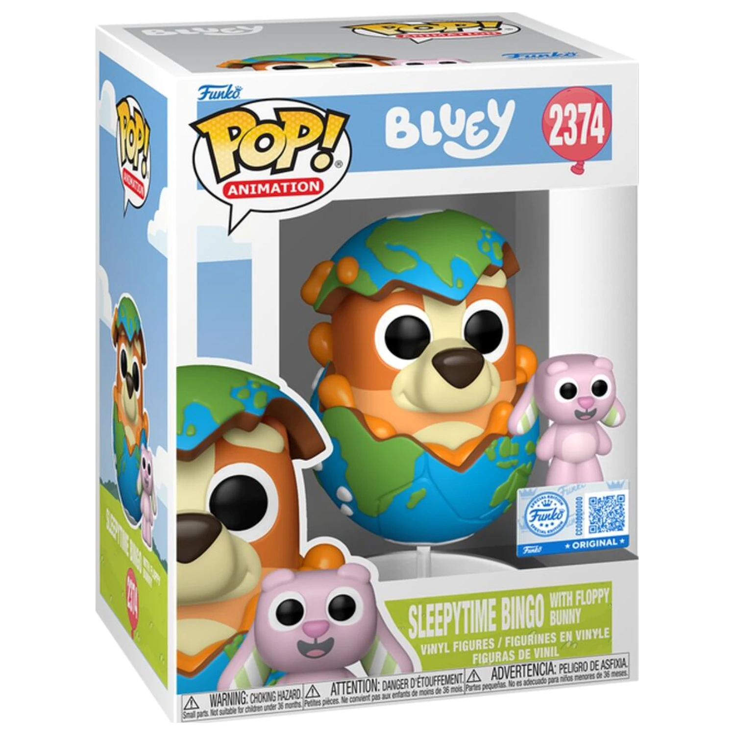 Funko POP figúrka Bluey Bingo s Floppy produktová fotografia
