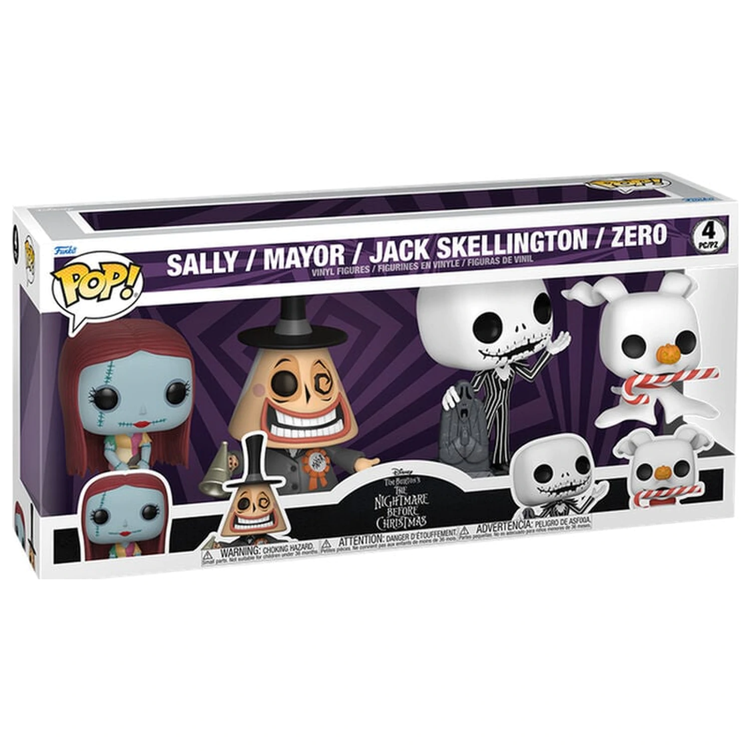 Funko POP balenie 4 figúrok Disney The Nightmare Before Christmas produktová fotografia