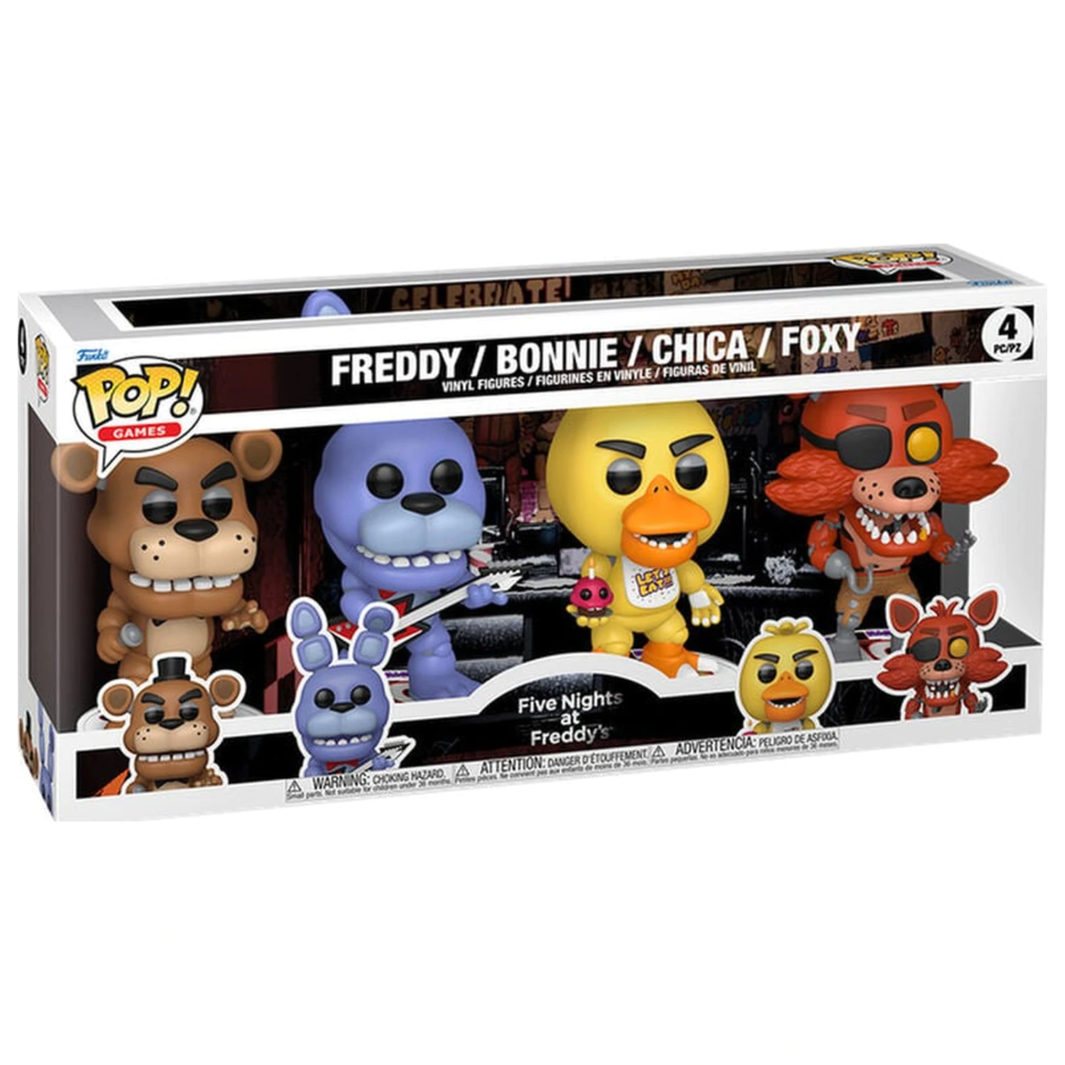 Funko POP balenie 4 figúrok Five Nights at Freddys produktová fotografia