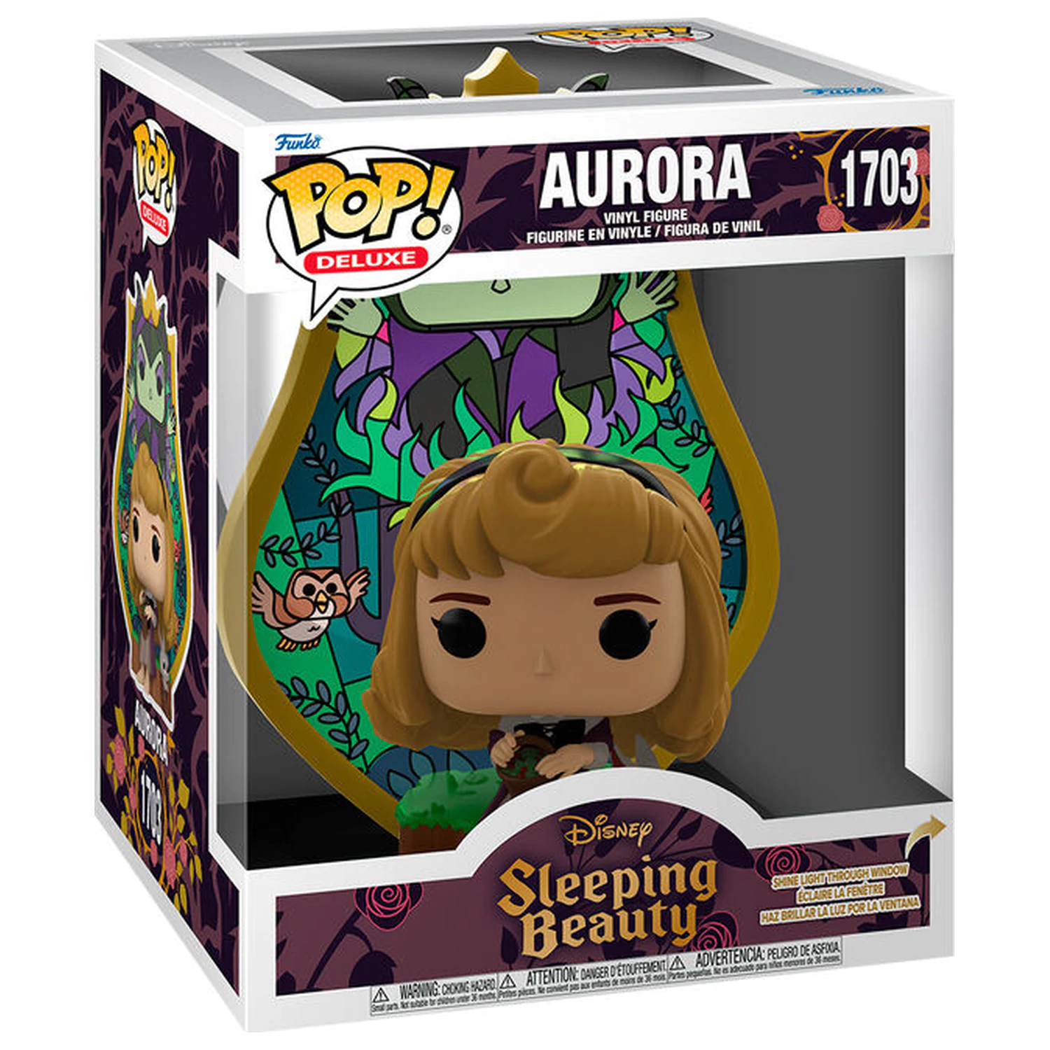 Funko POP figúrka Deluxe Disney Sleeping Beauty Aurora Maleficent Stained Glass produktová fotografia