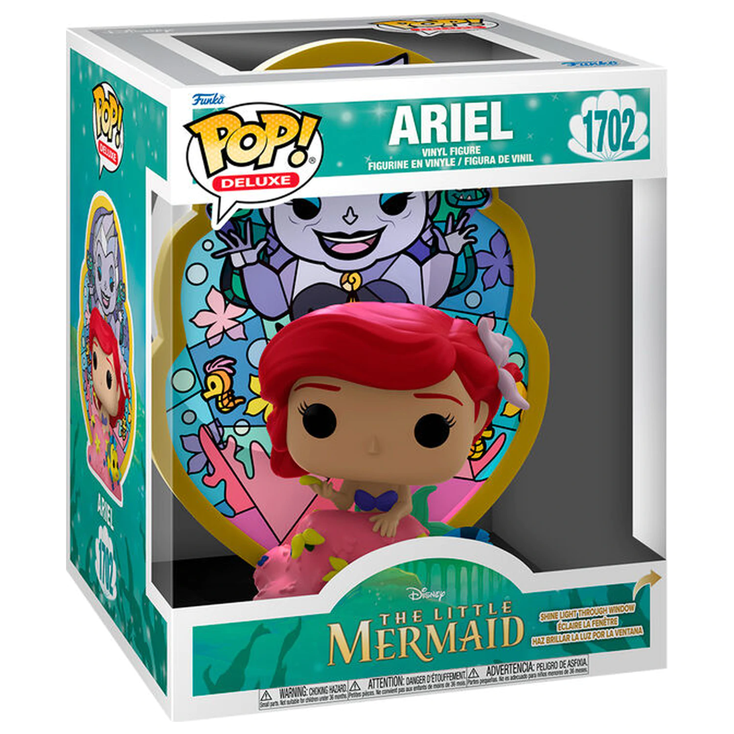 Funko POP figúrka Deluxe Disney The Little Mermaid Ariel Ursula Stained Glass produktová fotografia