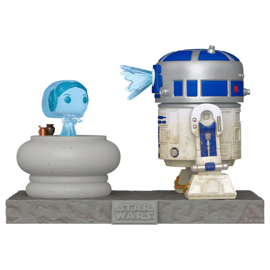 Funko POP figúrka Deluxe Star Wars R2-D2 and Princess Leia Hologram produktová fotografia