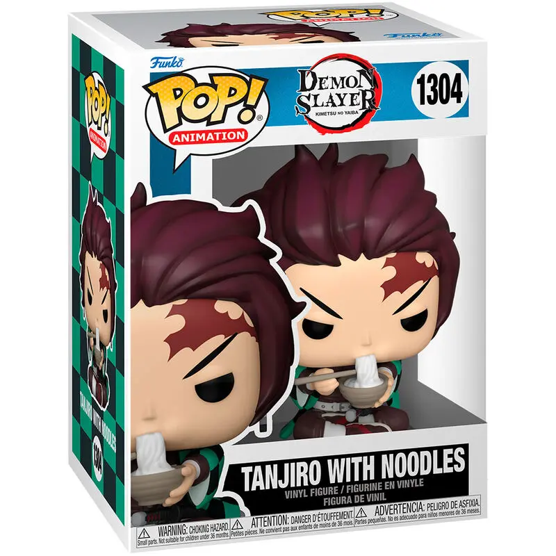 Demon Slayer POP! Animation Vinyl Figúrka Tanjiro w/Noodles 9 cm termékfotó