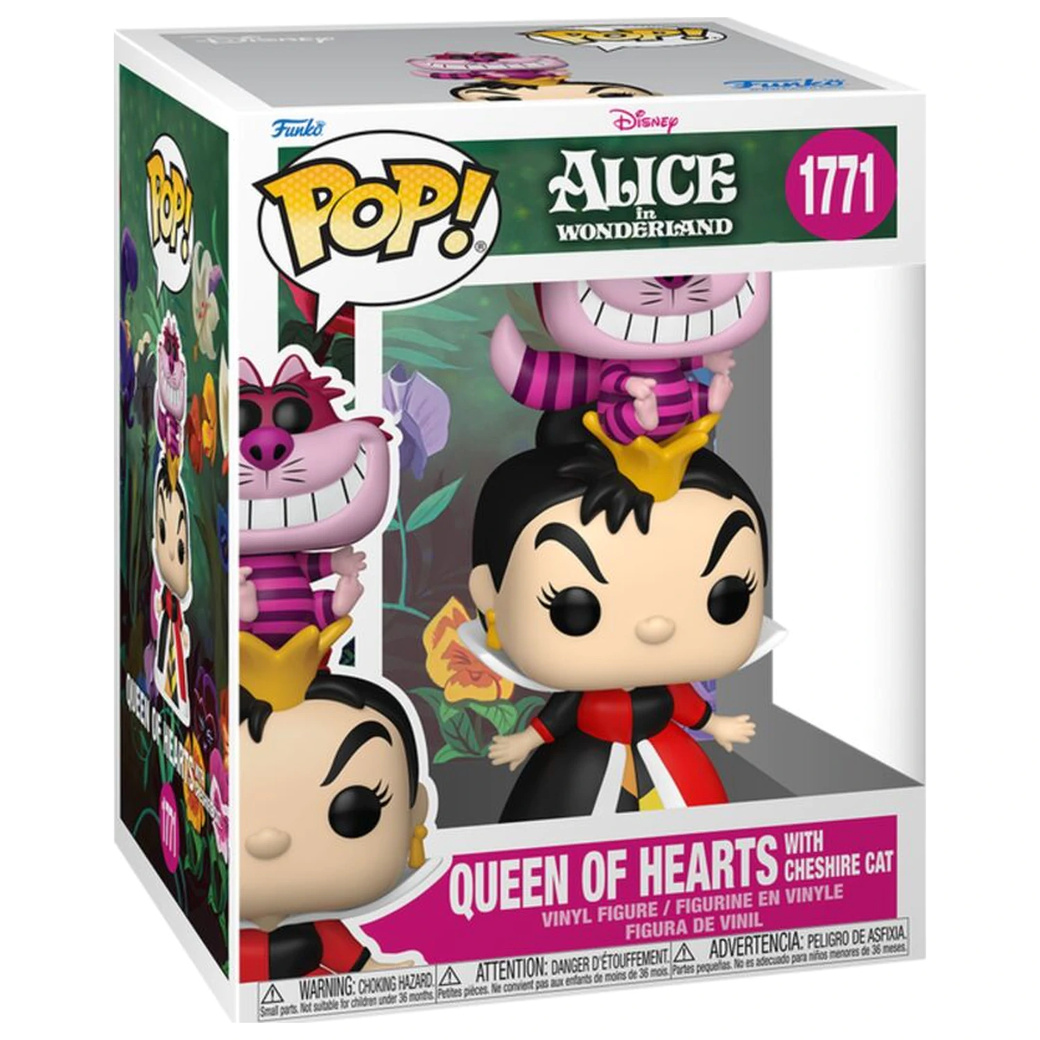 Funko POP figúrka Premium Disney Alice In Wonderland Queen of Hearts With Cheshire Cat produktová fotografia