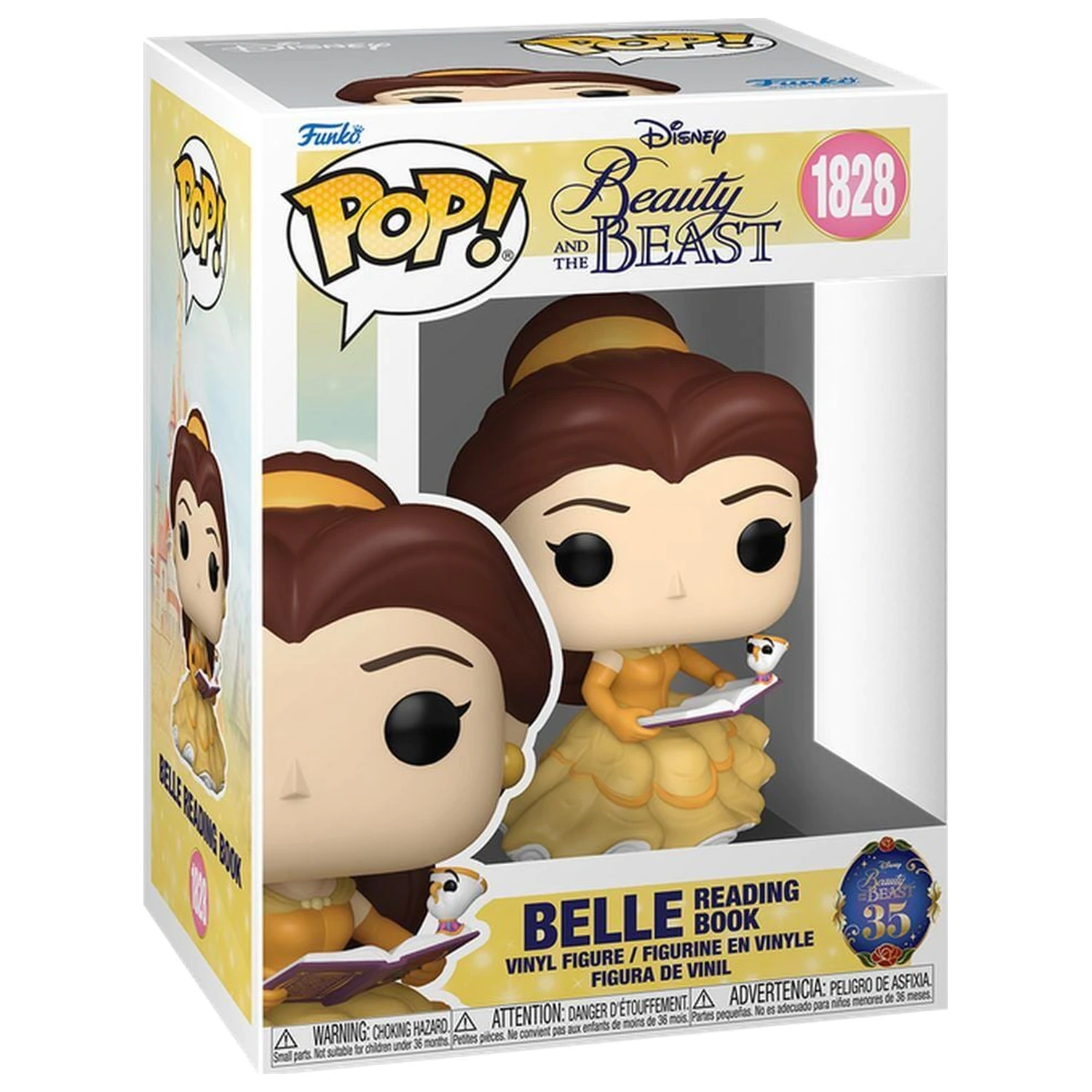 Funko POP figúrka Disney Beauty and the Beast Belle Reading Book produktová fotografia