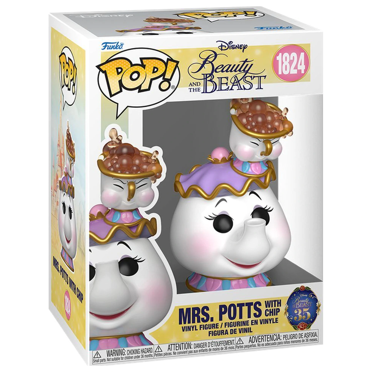 Funko POP figúrka Disney Beauty And The Beast Mrs. Potts with Chip produktová fotografia