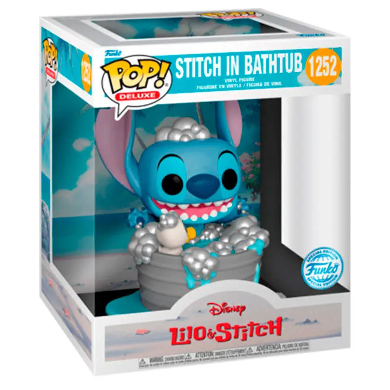 Disney POP! Luxus vinilova figúrka Stitch vo vani 9 cm termékfotó