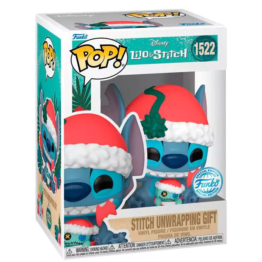 Funko POP figúrka Disney Lilo & Stitch - Stitch Unwrapping Gift produktová fotografia