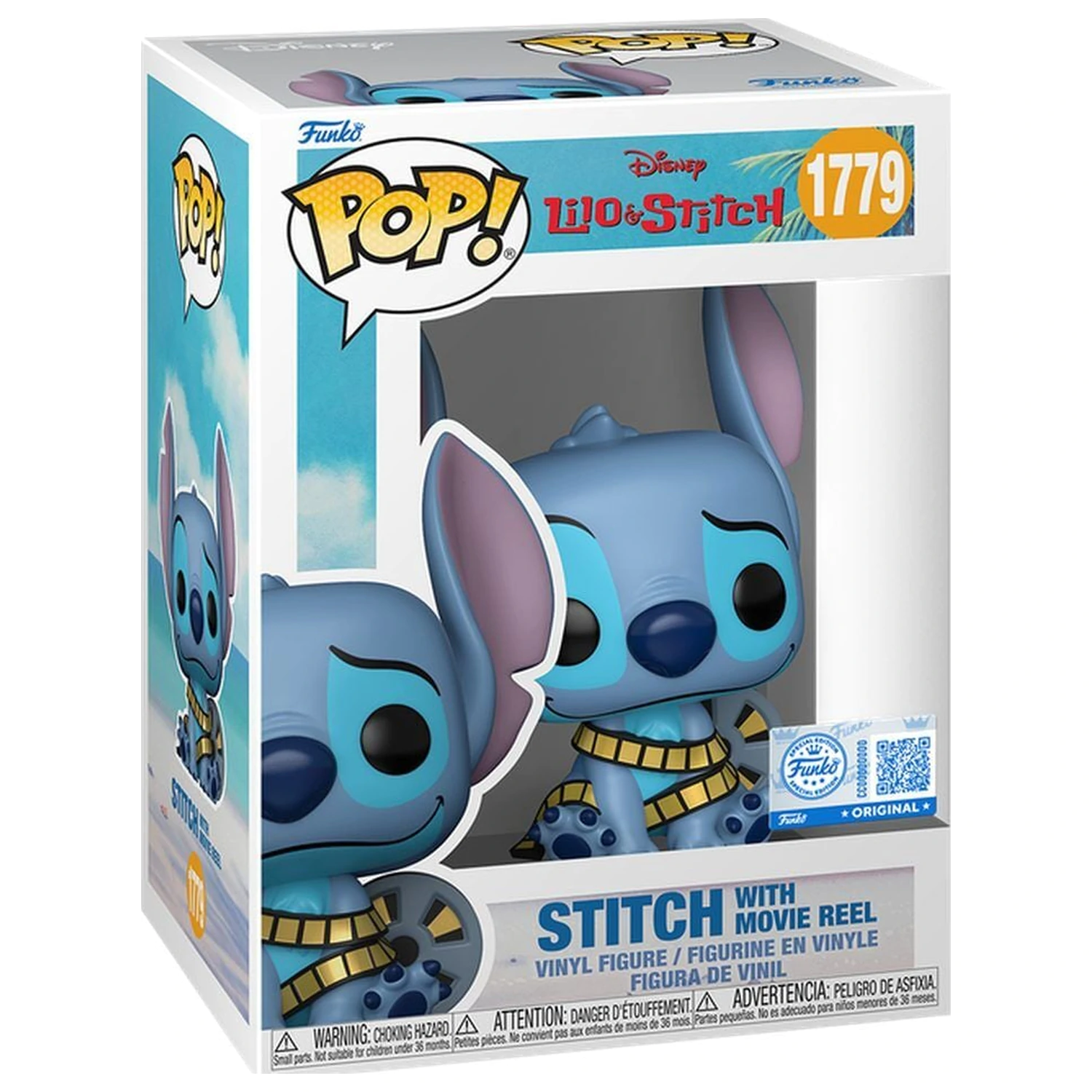 Funko POP figúrka Disney Lilo & Stitch - Stitch with Movie Reel Exclusive produktová fotografia