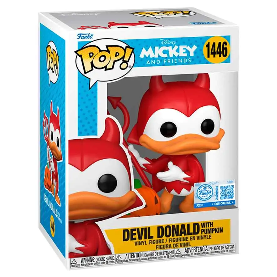 Funko POP figúrka Disney Mickey and Friends Devil Donald with Pumpkin Exclusive produktová fotografia
