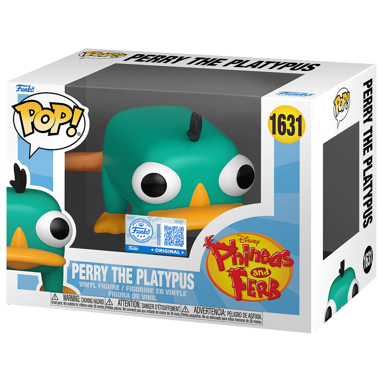 Funko POP figúrka Disney Phineas and Ferb Perry the Platypus produktová fotografia