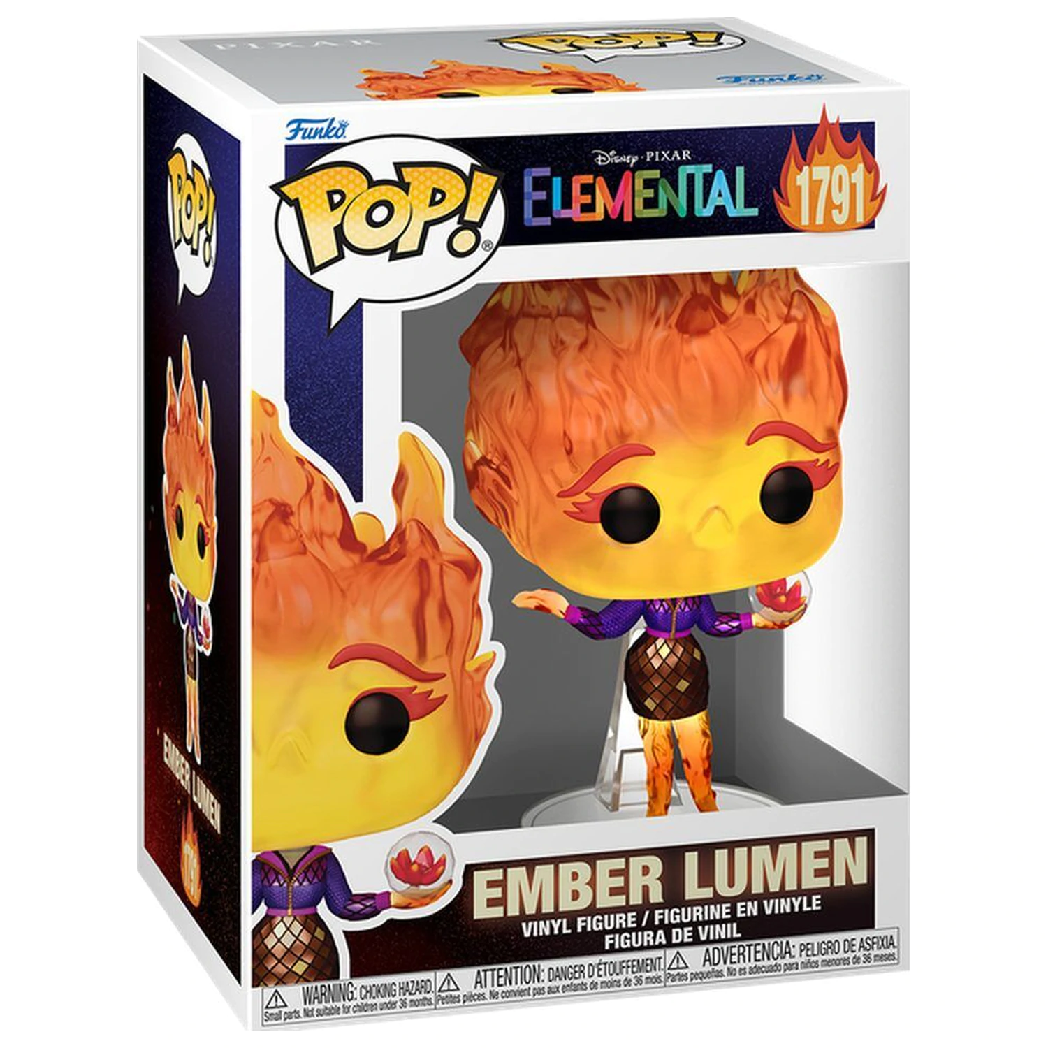 Funko POP figúrka Disney Pixar Elemental Ember Lumen s Vivisteria Flower produktová fotografia