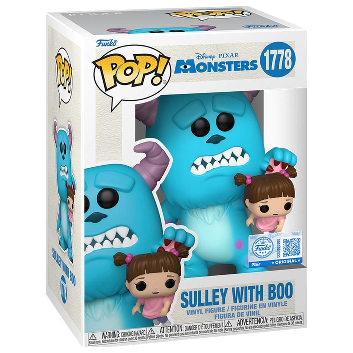 Funko POP figúrka Disney Pixar Monsters Inc Sulley s Boo Exclusive produktová fotografia