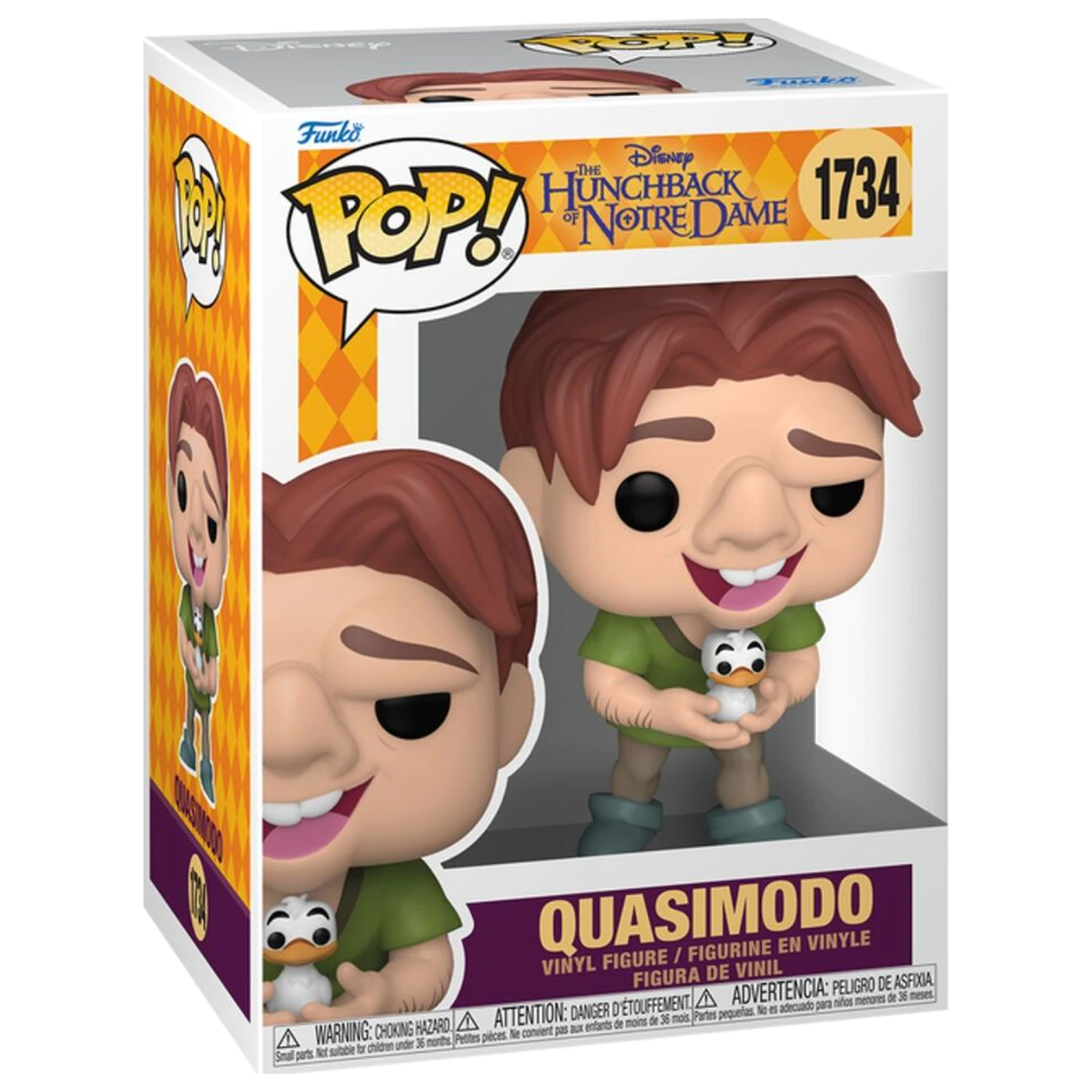 Funko POP figúrka Disney the Hunchback of Notre Dame Quasimodo with Bird produktová fotografia