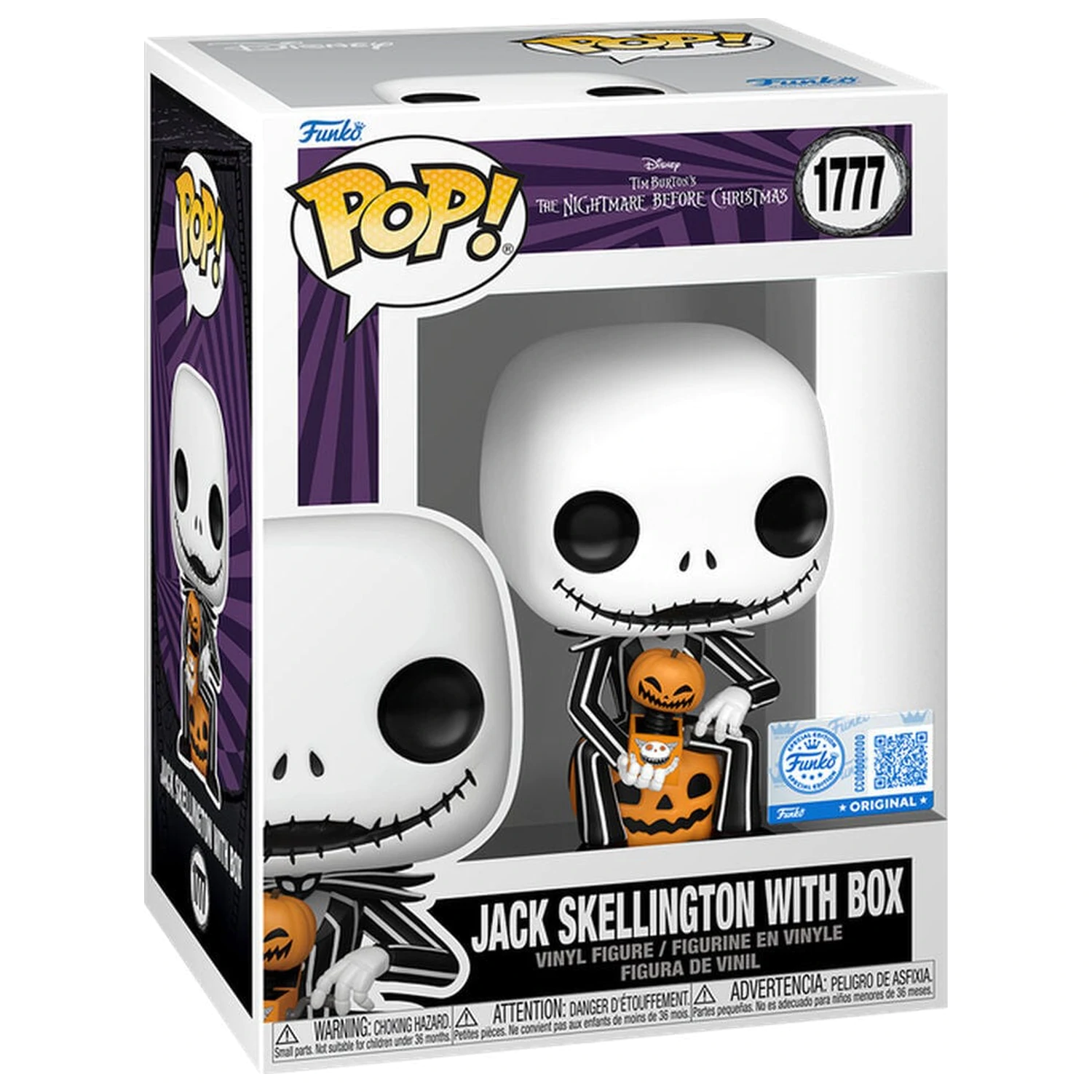 Funko POP figúrka Disney The Nightmare Before Christmas Jack Skellington s Box Exclusive produktová fotografia
