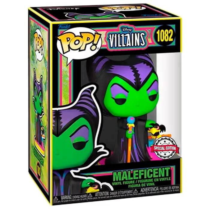 Disney Villains POP! Vinylová figúrka Hamupipőke mostohaanyja (fekete fény) 9 cm termékfotó