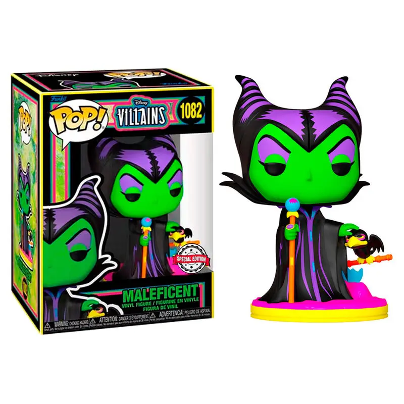 Disney Villains POP! Vinylová figúrka Hamupipőke mostohaanyja (fekete fény) 9 cm termékfotó