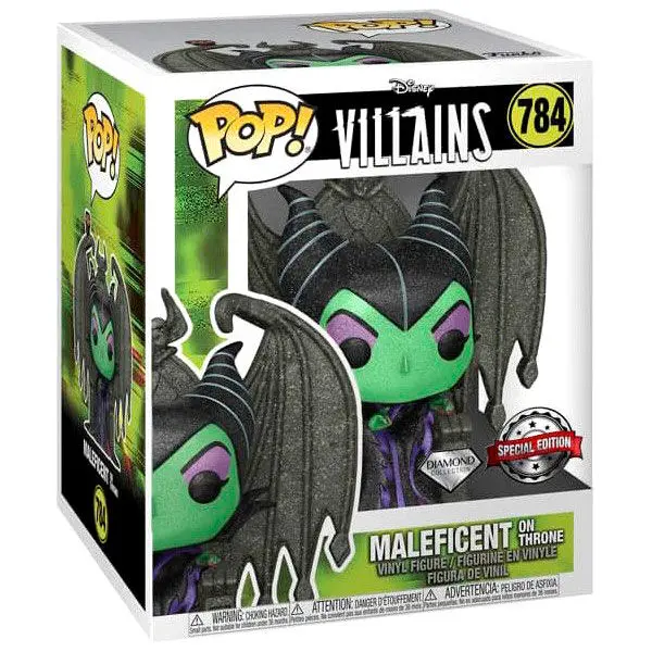 Figúrka POP Disney Villains Maleficent on Throne Diamond Exclusive produktová fotografia