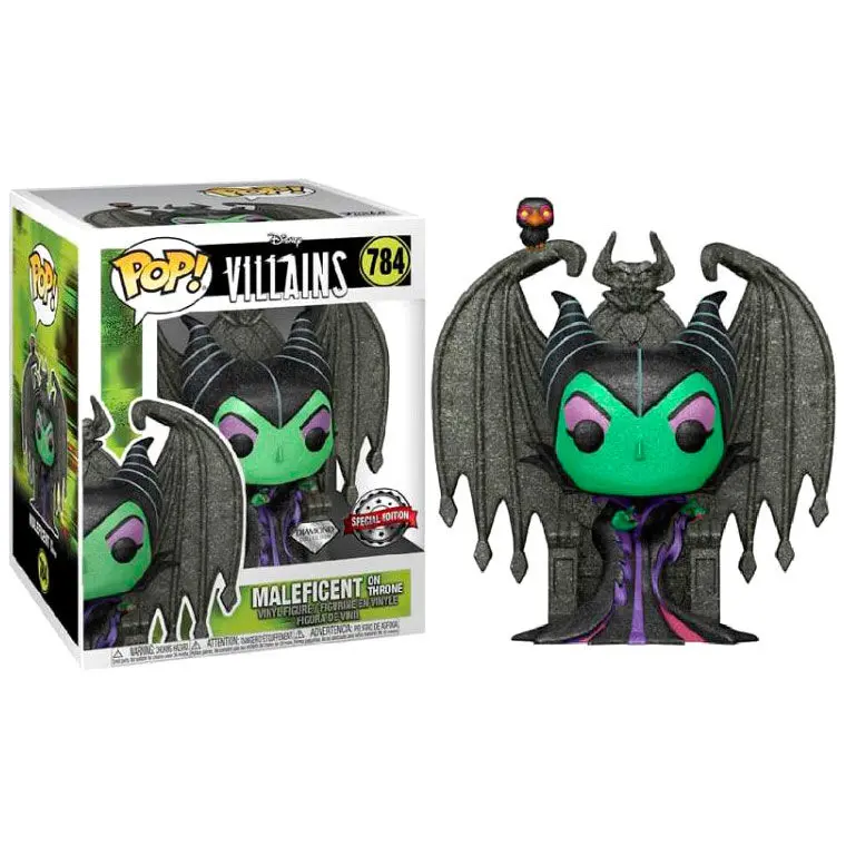 Figúrka POP Disney Villains Maleficent on Throne Diamond Exclusive produktová fotografia