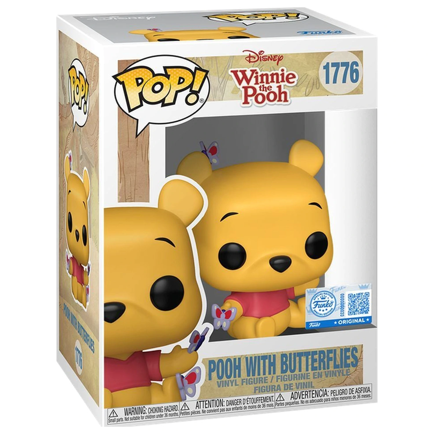 Funko POP figúrka Disney Winnie the Pooh - Pooh with Butterflies Exclusive produktová fotografia