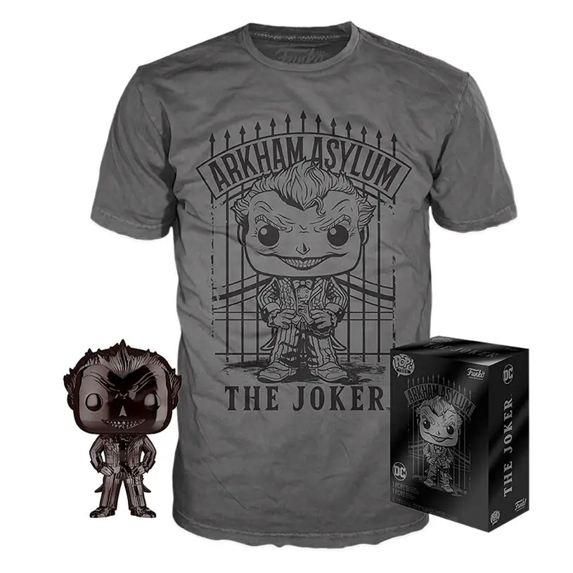 Funko Pop figúrka és tee box DC Comics The Joker Exclusive termékfotó