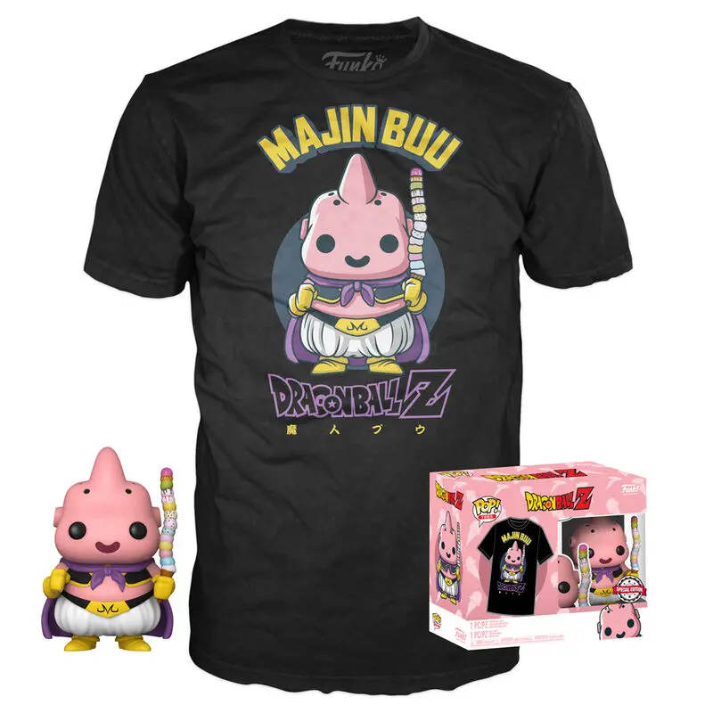 Funko POP! figúrka & tričko doboz Dragon Ball Z Majin Buu exkluzívne termékfotó