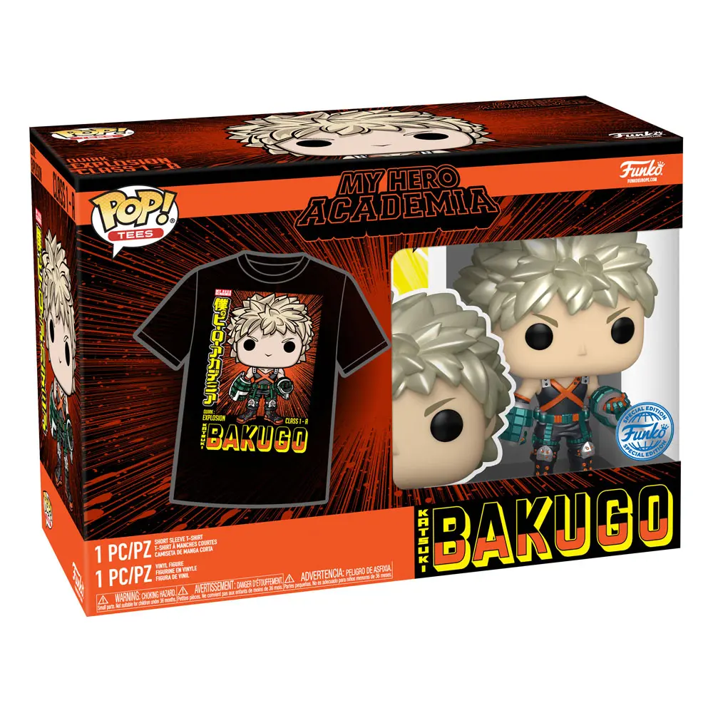 Funko POP! figúrka a tričko v krabici My Hero Academia Katsuki Bakugo (MT) produktová fotografia