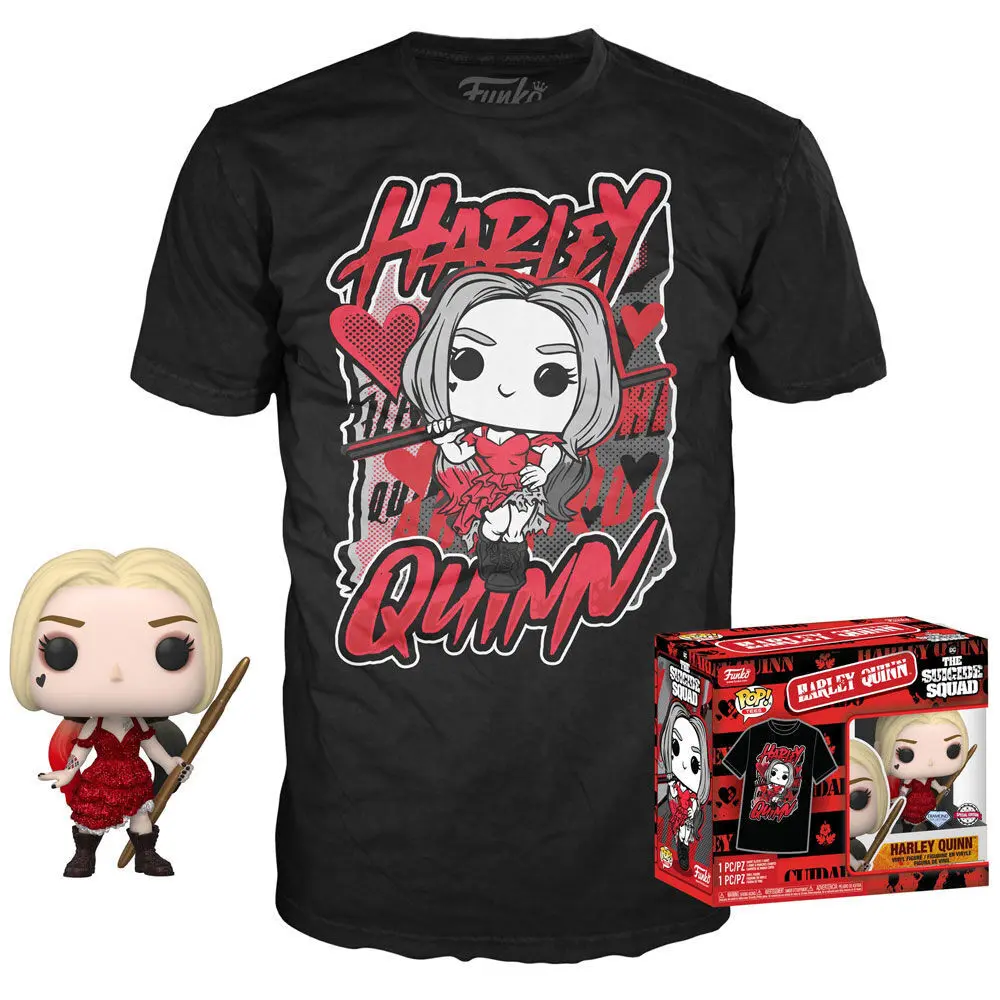 Funko POP! figúrka & tee box Suicide Squad 2 Harley Quinn termékfotó