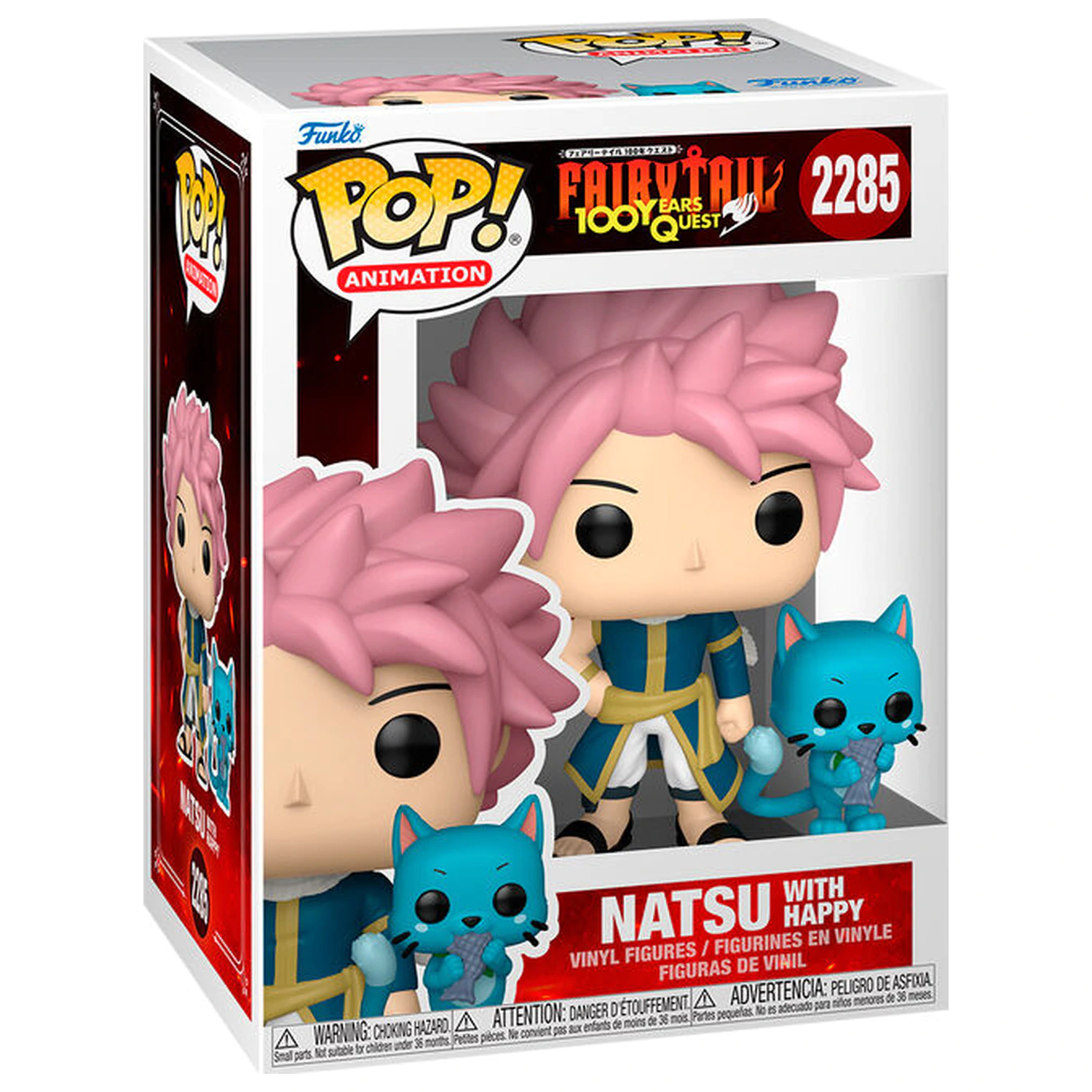 Funko POP figúrka Fairy Tail 100 Years Quest Natsu with Happy produktová fotografia