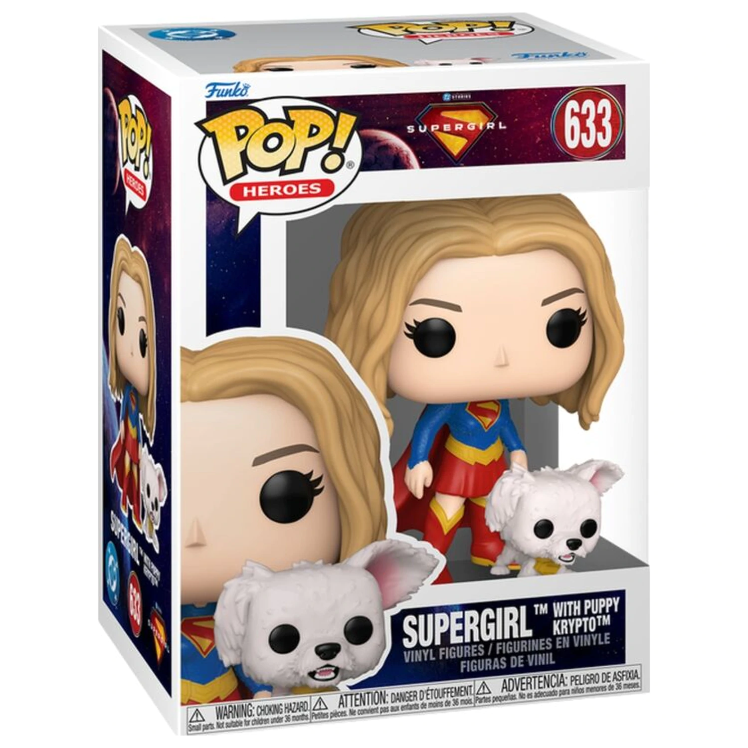 Funko POP figúrka DC Comics Supergirl Buddy Supergirl with Puppy Krypto produktová fotografia