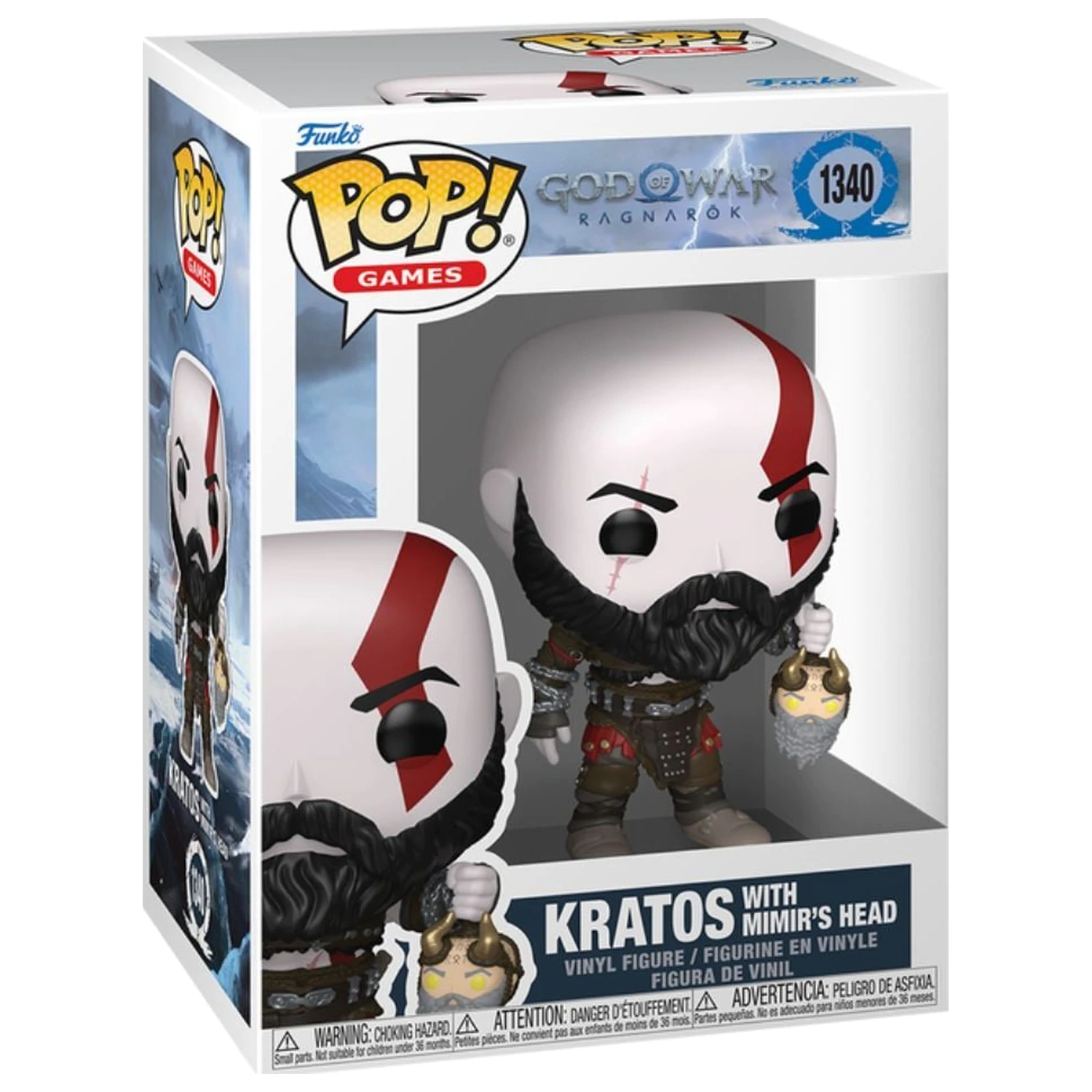 Funko POP figúrka God of War Kratos with Mimirs Head produktová fotografia