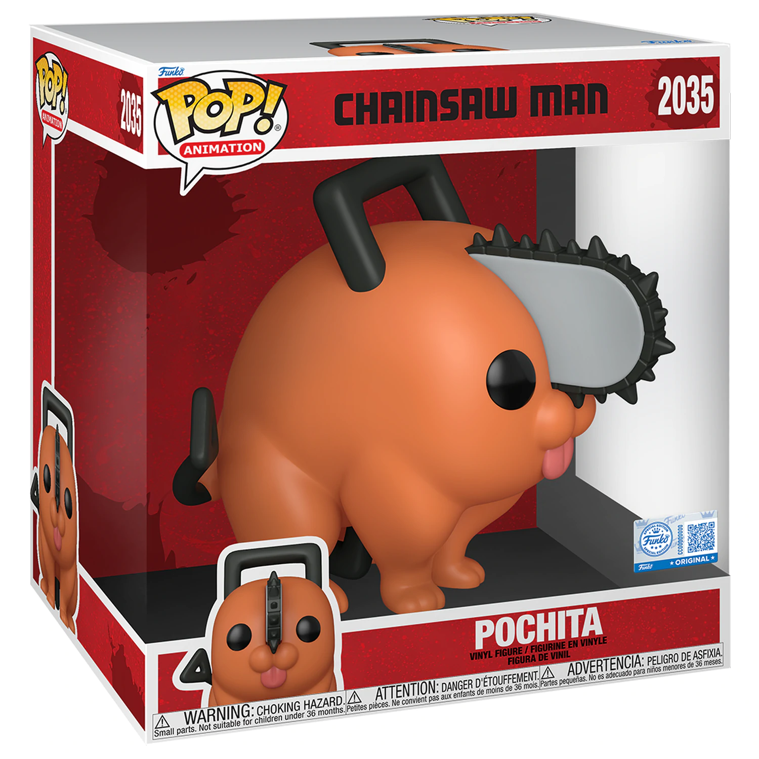 Funko POP figúrka Jumbo Chainsaw Man Pochita 25 cm produktová fotografia