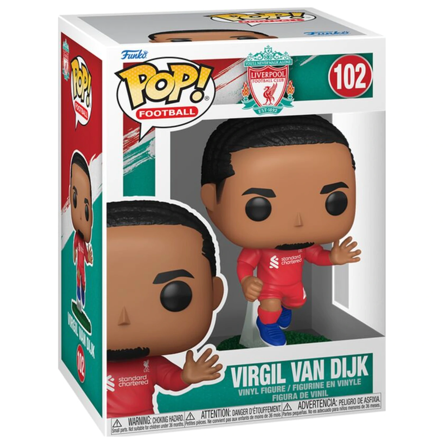 Funko POP figúrka Liverpool Virgil Van Dijk produktová fotografia