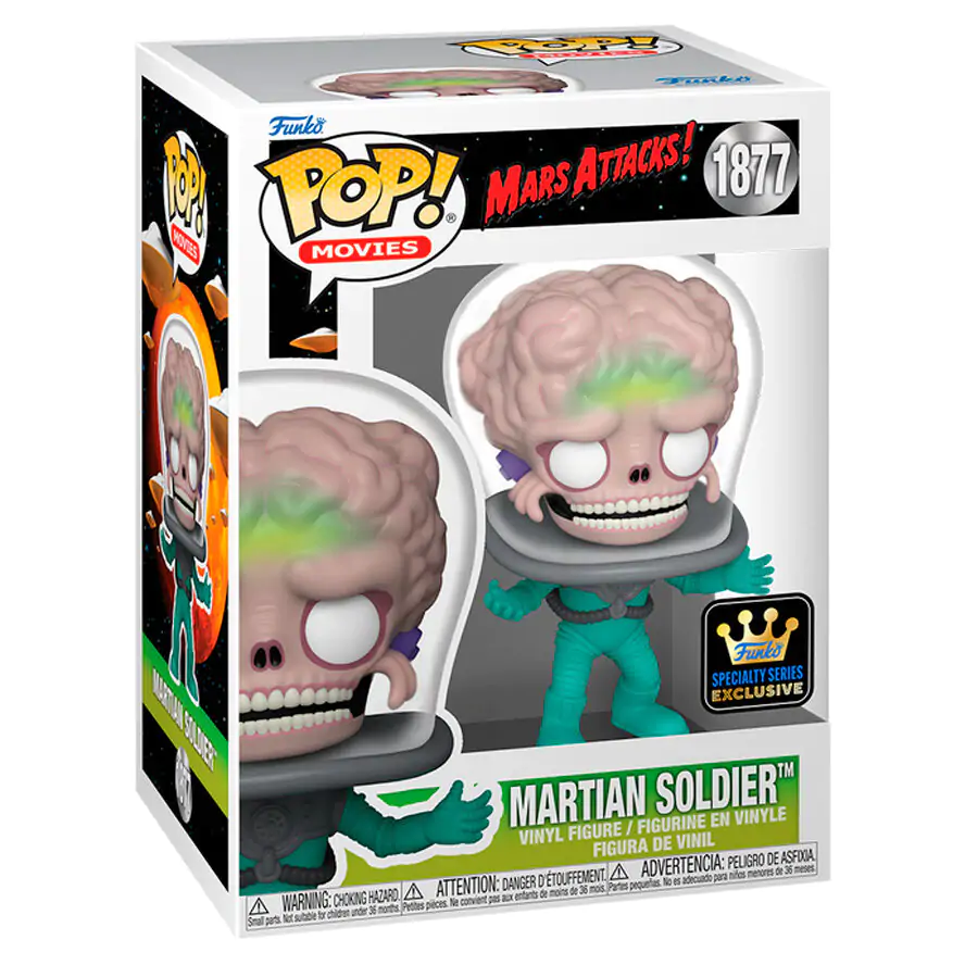 Funko POP figúrka Mars Attacks Martian Soldier Exclusive produktová fotografia