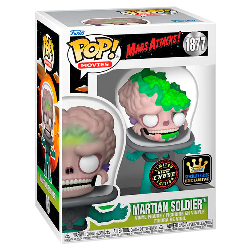 Funko POP figúrka Mars Attacks Martian Soldier Exclusive Chase produktová fotografia