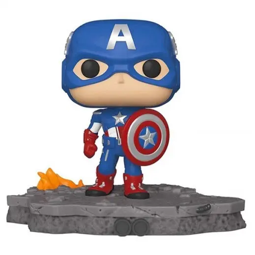 Avengers POP! Deluxe vinylová figúrka Captain America (Assemble) 9 cm termékfotó