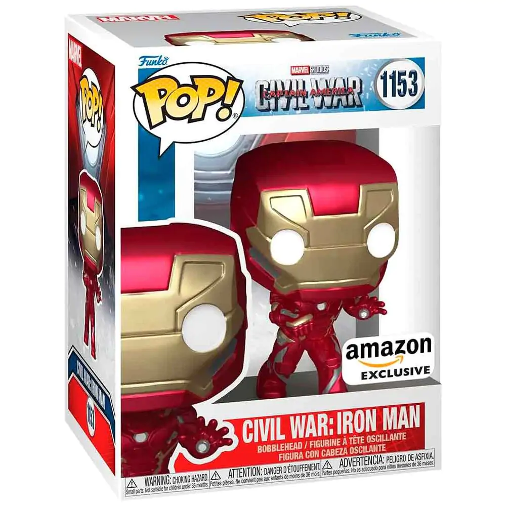 Funko POP figúrka Marvel Civil War Captain America - Civil War Iron Man Exclusive produktová fotografia