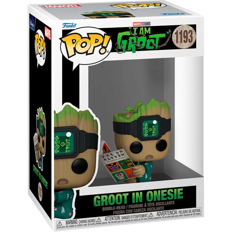 I Am Groot POP! Vinylová figúrka Groot PJs w/book 9 cm produktová fotografia