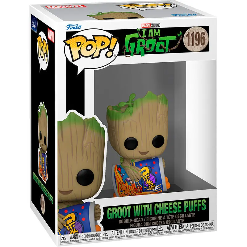 I Am Groot POP! Vinylová figúrka Groot s Cheese Puffs 9 cm produktová fotografia