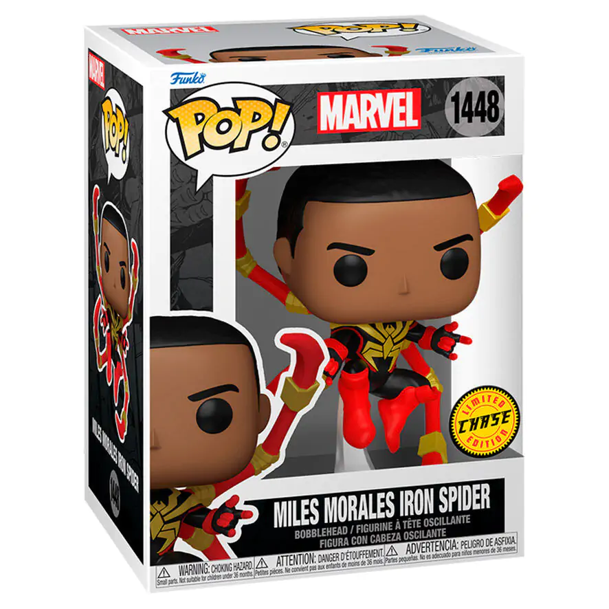 Funko POP figúrka Marvel Miles Morales Iron Spider Chase produktová fotografia