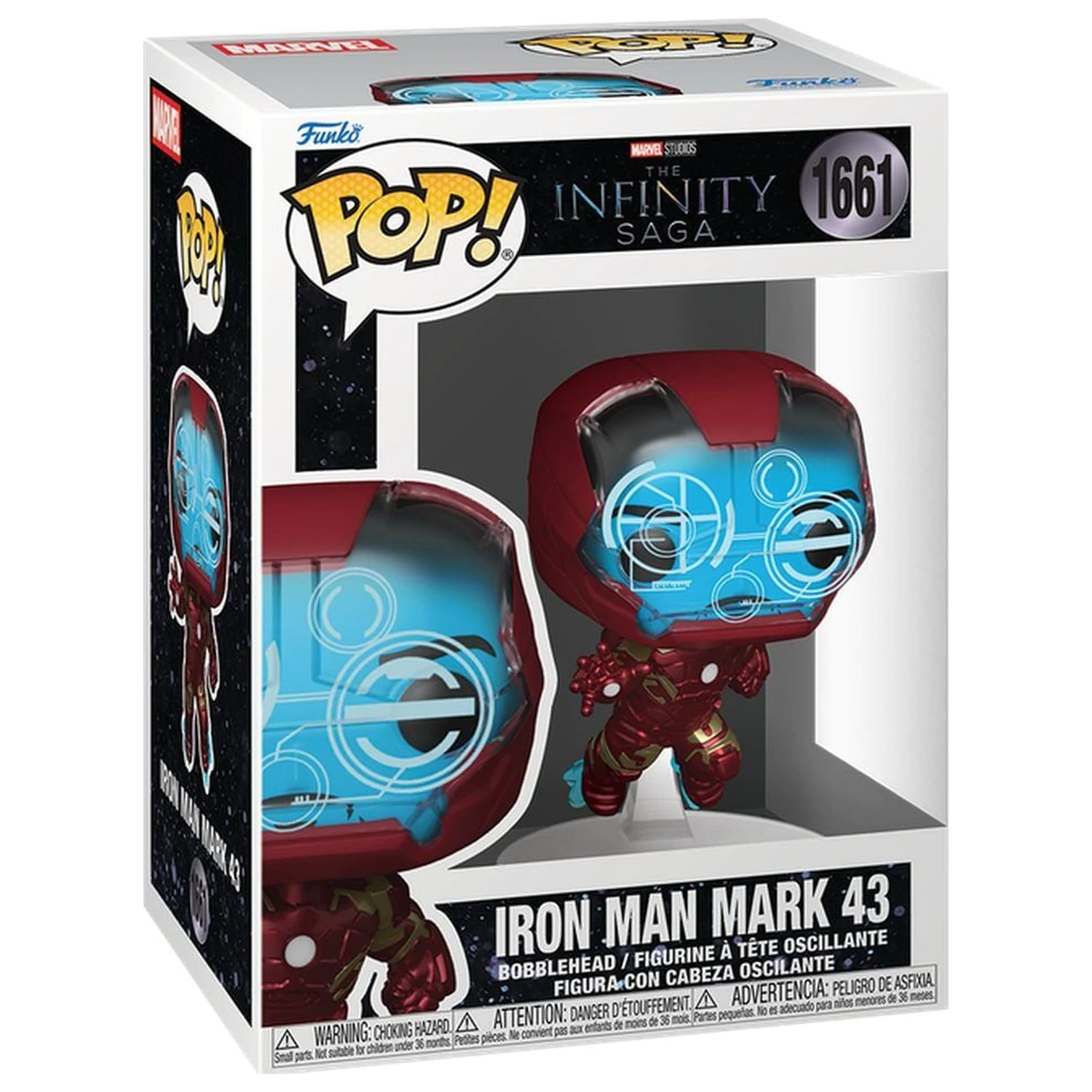 Funko POP figúrka Marvel Studios The Infinity Saga Iron Man Mark 43 produktová fotografia