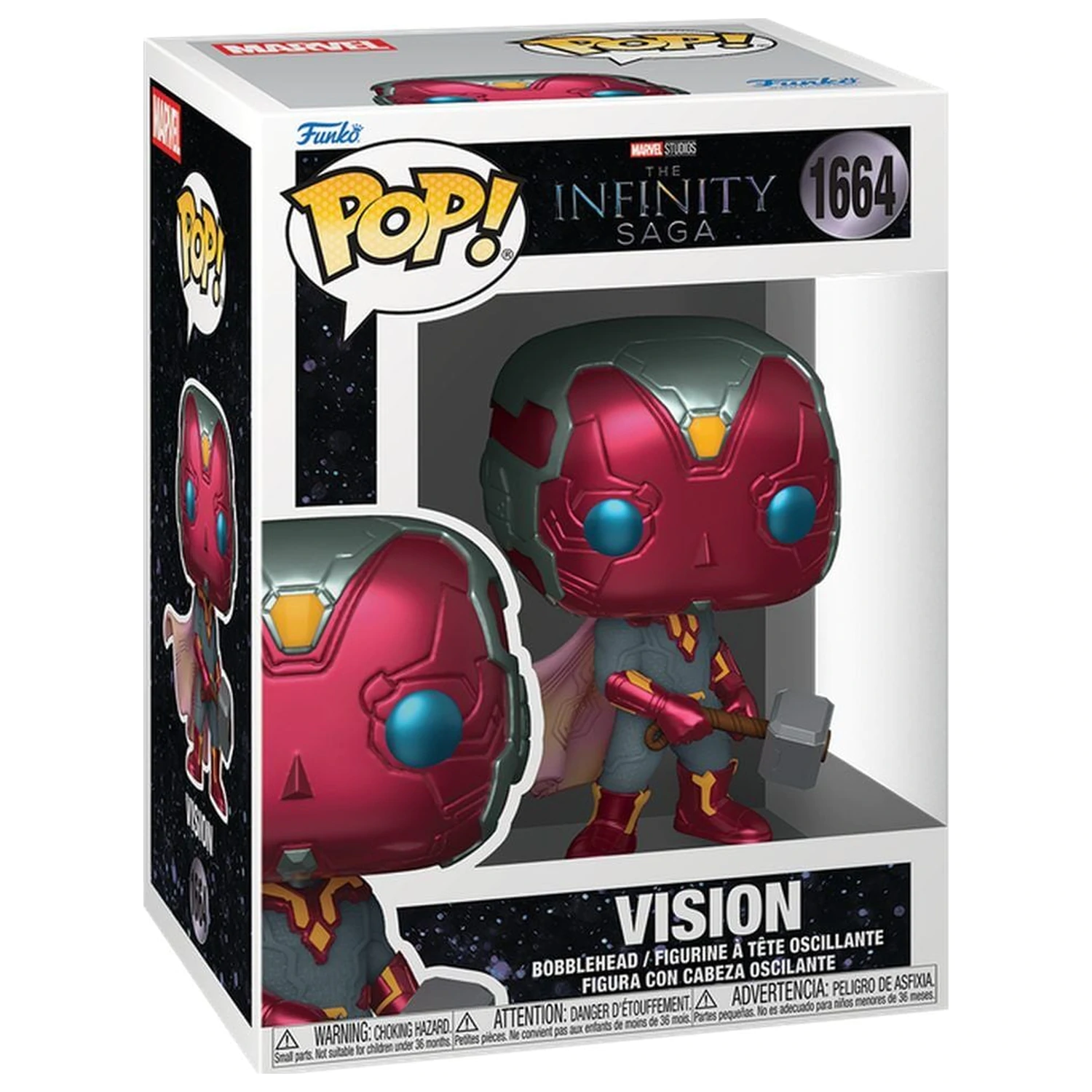 Funko POP figúrka Marvel Studios The Infinity Saga Vision with Mjölnir produktová fotografia